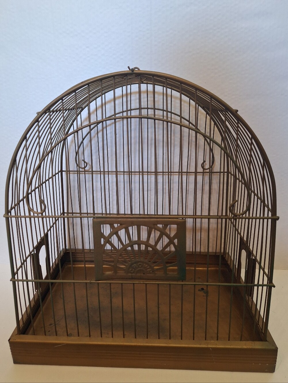 Vintage  Antique Crown Birdcage Shabby Chic Art Deco